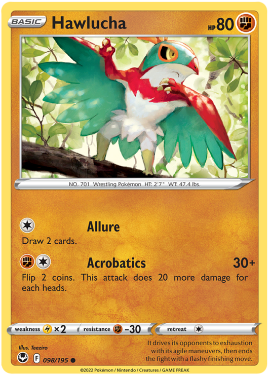 Sword and Shield Silver Tempest 098  Hawlucha