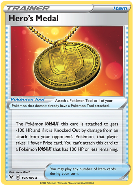 Sword and Shield Vivid Voltage 152  Hero's Medal