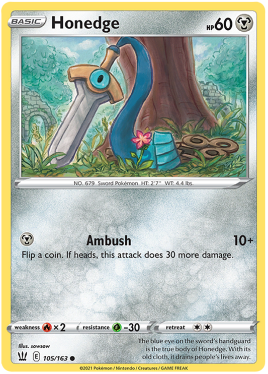 Sword and Shield Battle Styles 105  Honedge