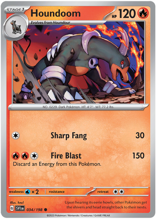 Scarlet and Violet Scarlet & Violet 034  Houndoom