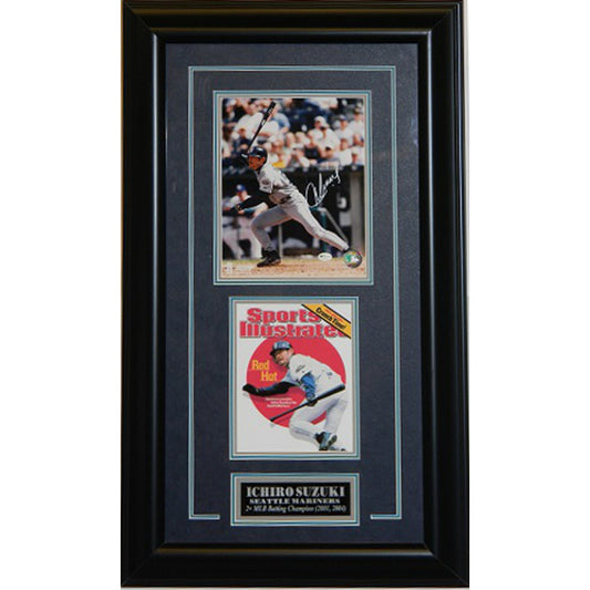 Ichiro Suzuki Signed Autographed 8x10 Framed