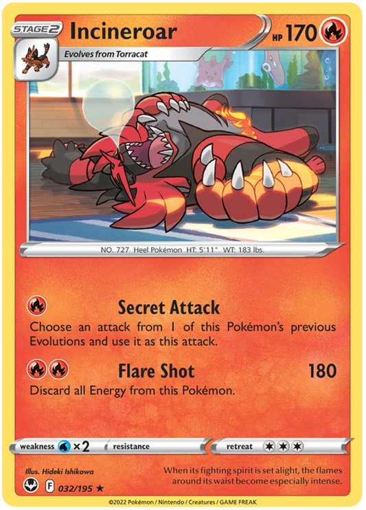Sword and Shield Silver Tempest 032  Incineroar