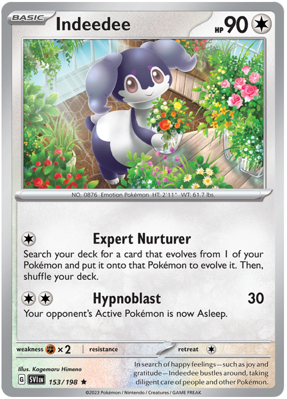 Scarlet and Violet Scarlet & Violet HOLO 153 Indeedee