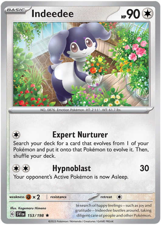 Scarlet and Violet Scarlet & Violet HOLO 153 Indeedee