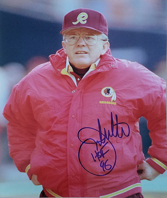 Joe Gibbs  Signed Autographed 8x10