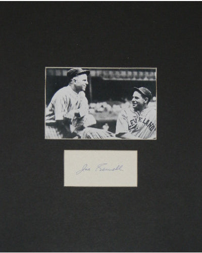 Joe Sewell Matted Signed Autographed 8x10