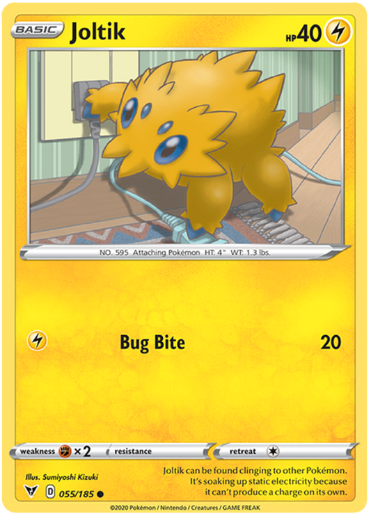 Sword and Shield Vivid Voltage 055  Joltik