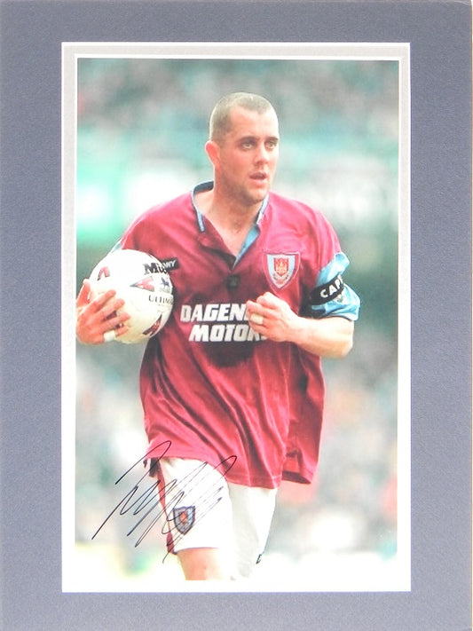 Julian Dicks Signed Autographed 8x10 Matted Holding Soccer Ball