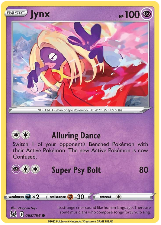Sword and Shield Lost Origin 068  Jynx