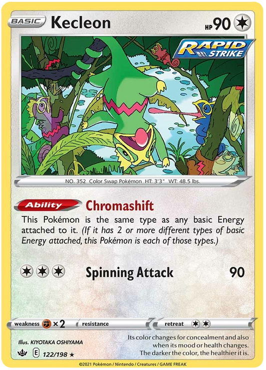 Sword and Shield Chilling Reign 122  Kecleon