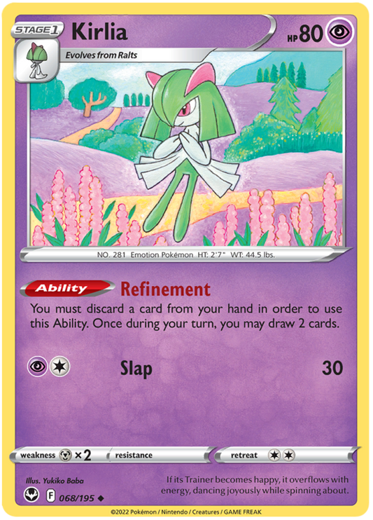 Sword and Shield Silver Tempest 068  Kirlia