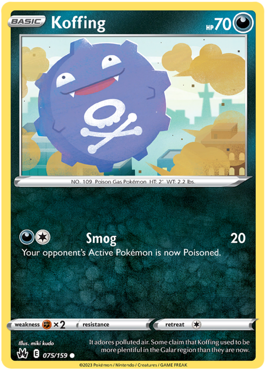 Sword and Shield Crown Zenith #75 Koffing