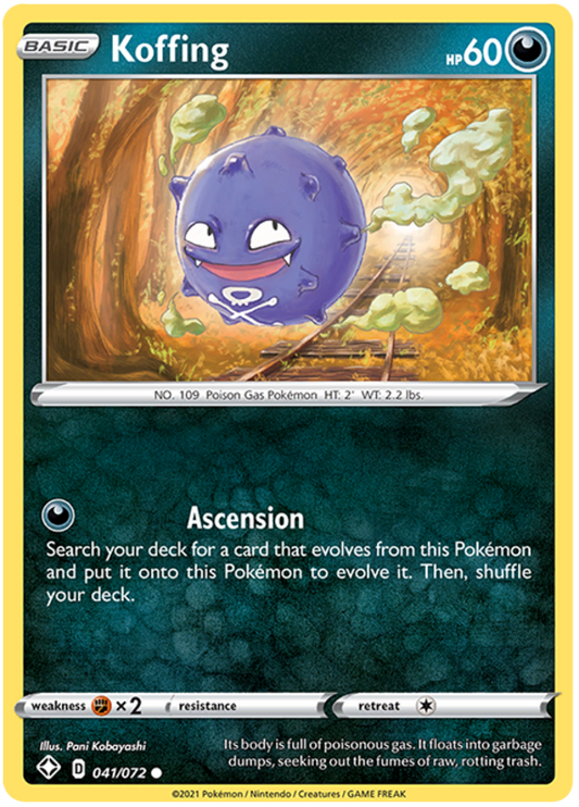 Sword and Shield Shining Fates 041  Koffing