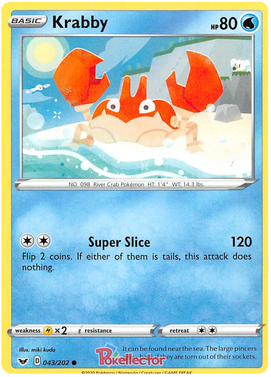 Sword and Shield Sword & Shield 043  Krabby