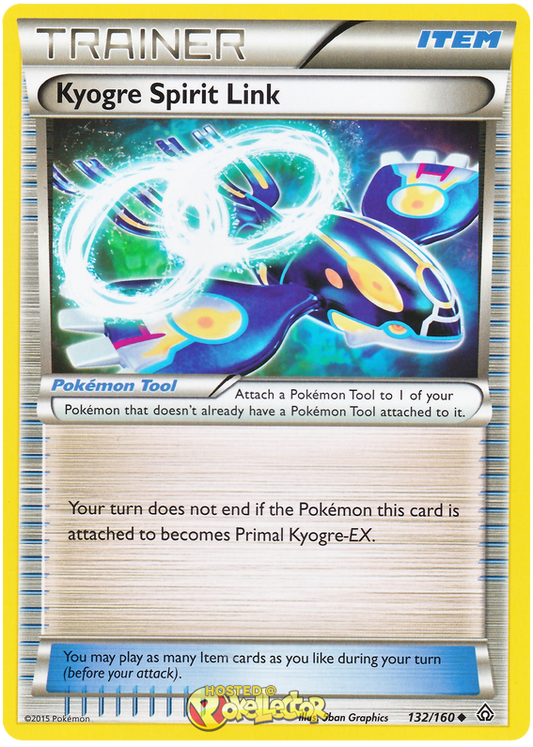 XY Primal Clash 132  Kyogre Spirit Link