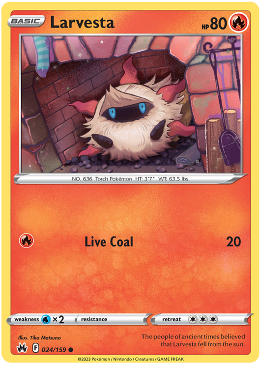 Sword and Shield Crown Zenith #24 Larvesta
