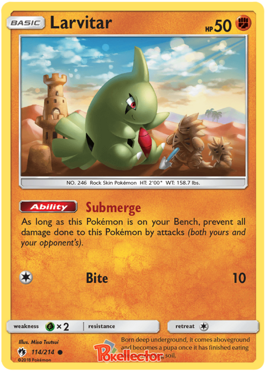 Sun and Moon Lost Thunder 114  Larvitar