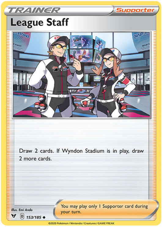 Sword and Shield Vivid Voltage 153  League Staff