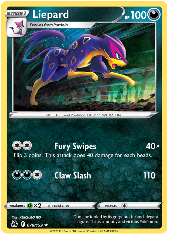 Sword and Shield Crown Zenith #78 Liepard