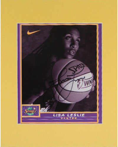 Lisa Leslie Matted Signed Autographed 8x10