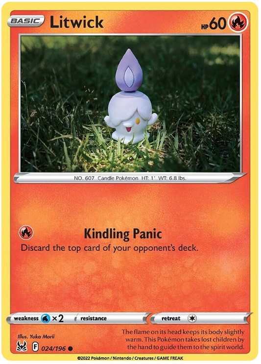 Sword and Shield Lost Origin 024  Litwick