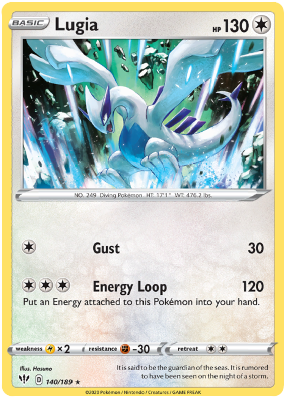 Sword and Shield Darkness Ablaze 140  Lugia