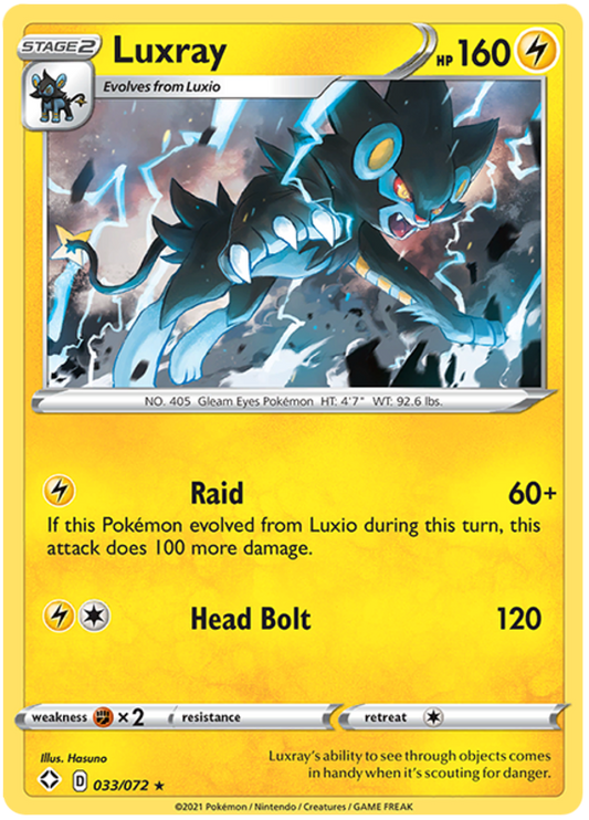 Sword and Shield Shining Fates 033  Luxray