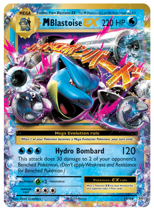 XY Evolutions 022  M Blastoise EX