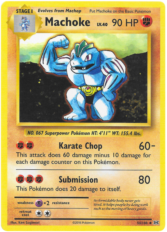 XY Evolutions 058  Machoke