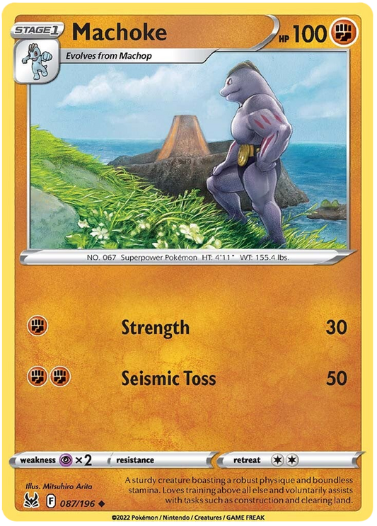 Sword and Shield Lost Origin 087  Machoke