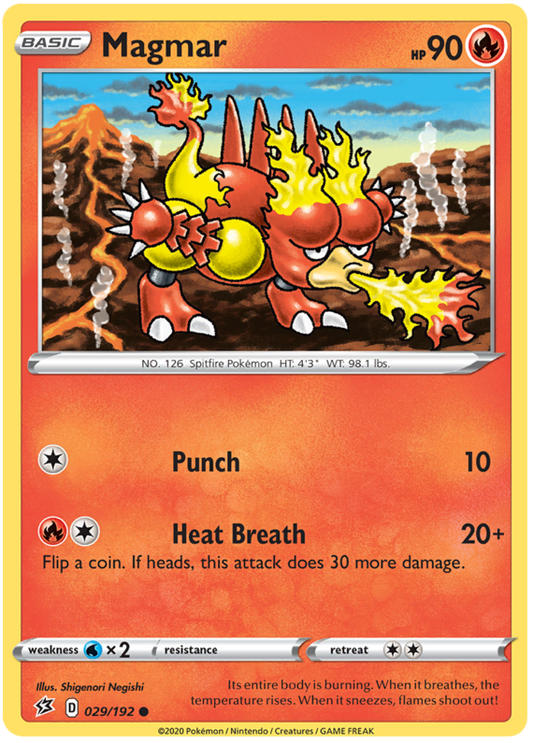 Sword and Shield Rebel Clash 029  Magmar