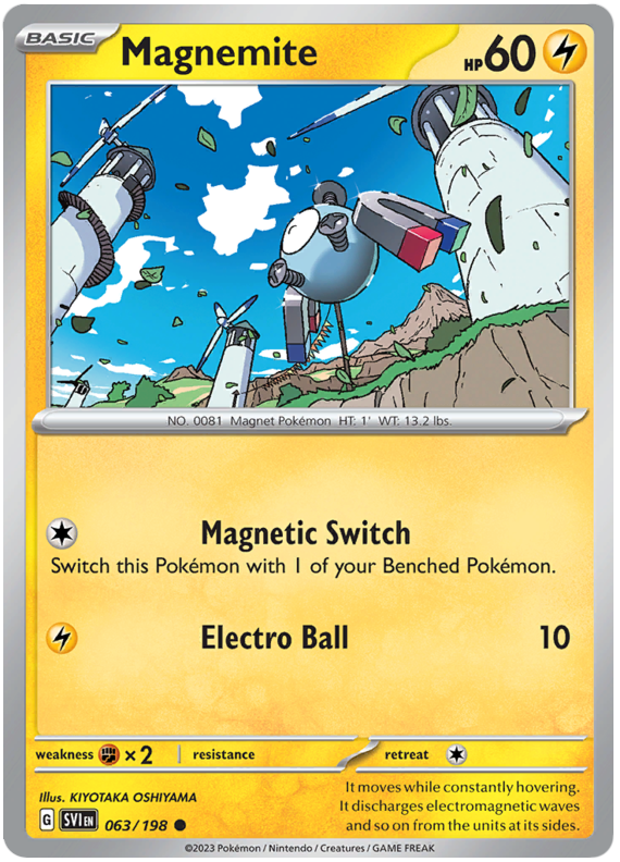 Scarlet and Violet Scarlet & Violet 063  Magnemite