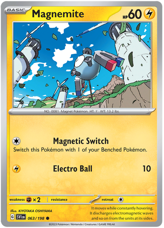 Scarlet and Violet Scarlet & Violet 063  Magnemite