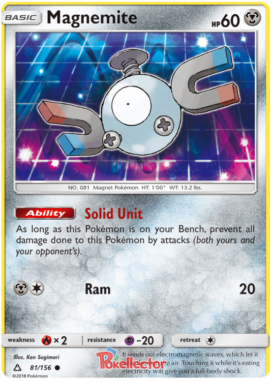 Sun and Moon Ultra Prism 081  Magnemite