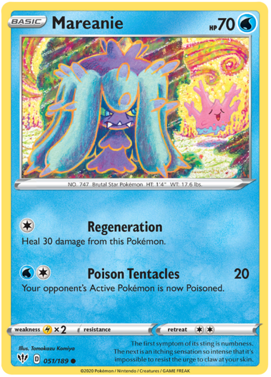 Sword and Shield Darkness Ablaze 051  Mareanie