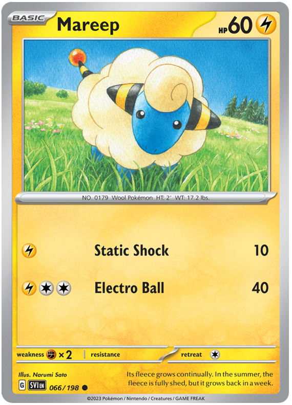Scarlet and Violet Scarlet & Violet 066  Mareep