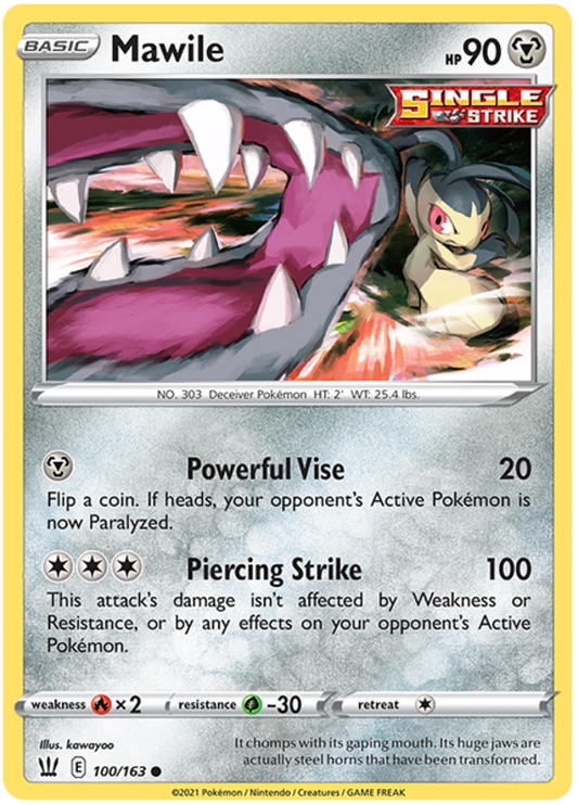 Sword and Shield Battle Styles 100  Mawile