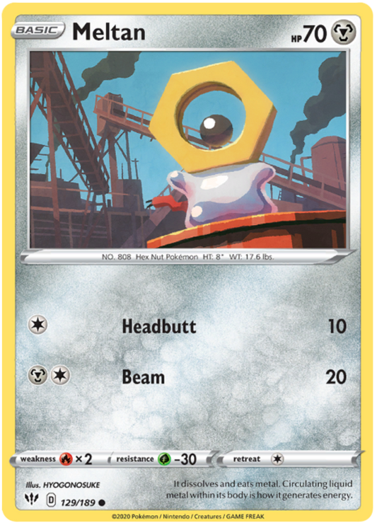 Sword and Shield Darkness Ablaze 129  Meltan