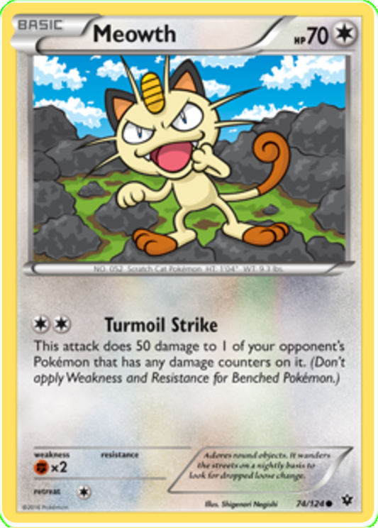 XY Fates Collide 074  Meowth