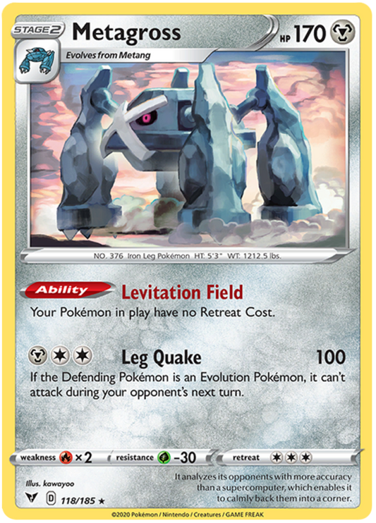 Sword and Shield Vivid Voltage 118  Metagross