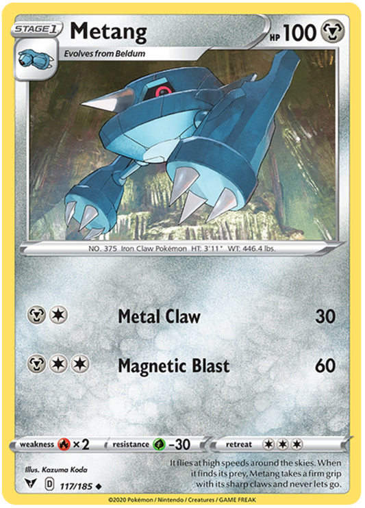 Sword and Shield Vivid Voltage 117  Metang