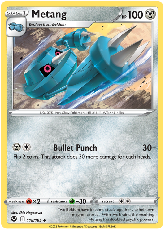 Sword and Shield Silver Tempest 118  Metang