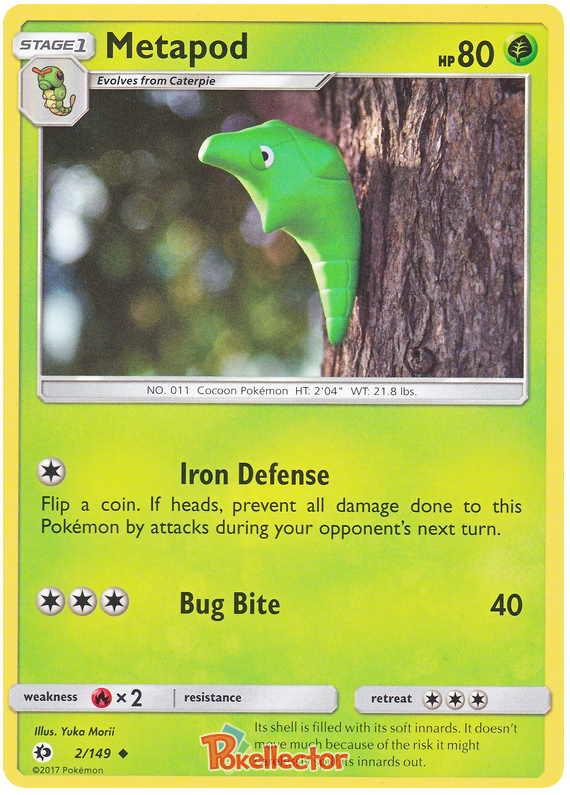 Sun and Moon Sun & Moon 002  Metapod