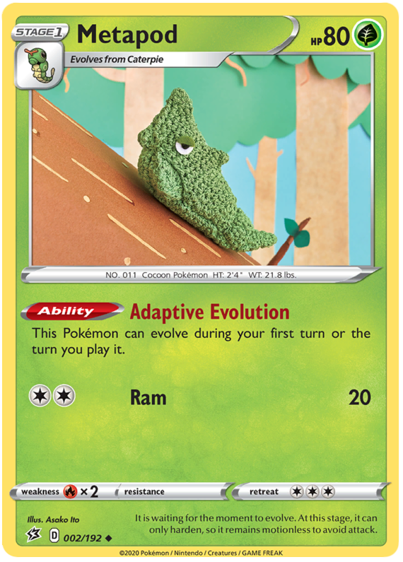 Sword and Shield Rebel Clash 002  Metapod