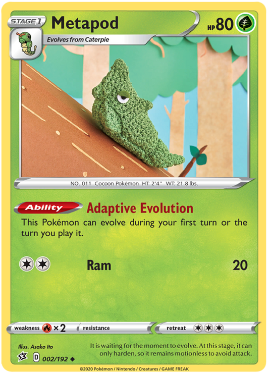 Sword and Shield Rebel Clash 002  Metapod