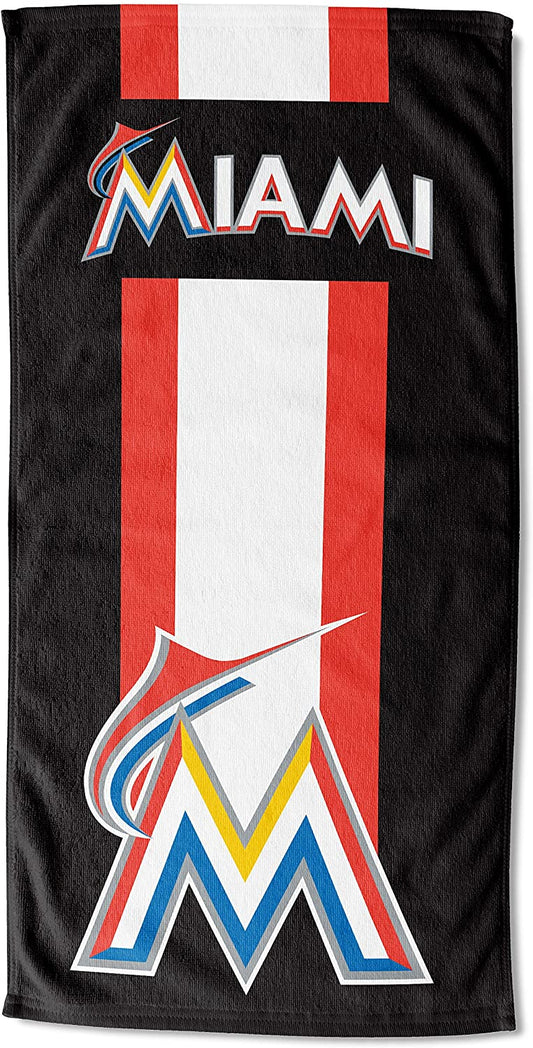 Miami Marlins Zone Read Beach Towel 30"x60"