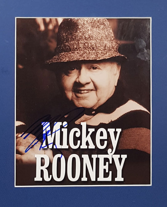 Mickey Rooney Signed Autographed 8x10