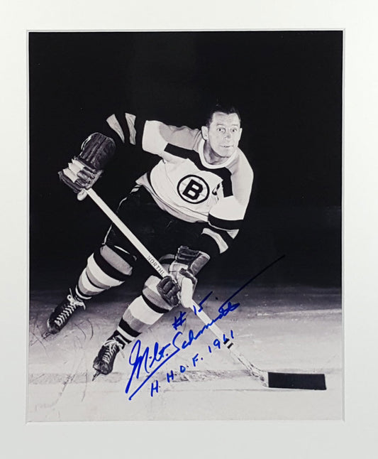 Milt Schmidt Signed Autographed 8x10 Matted