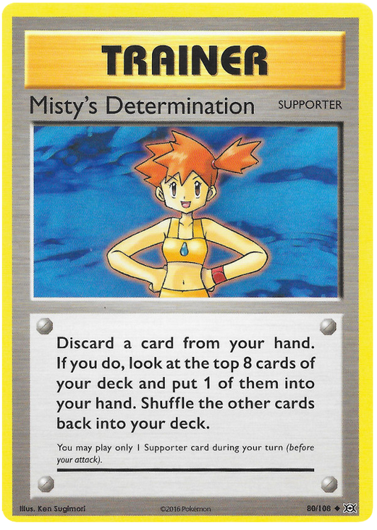 XY Evolutions 080  Misty's Determination
