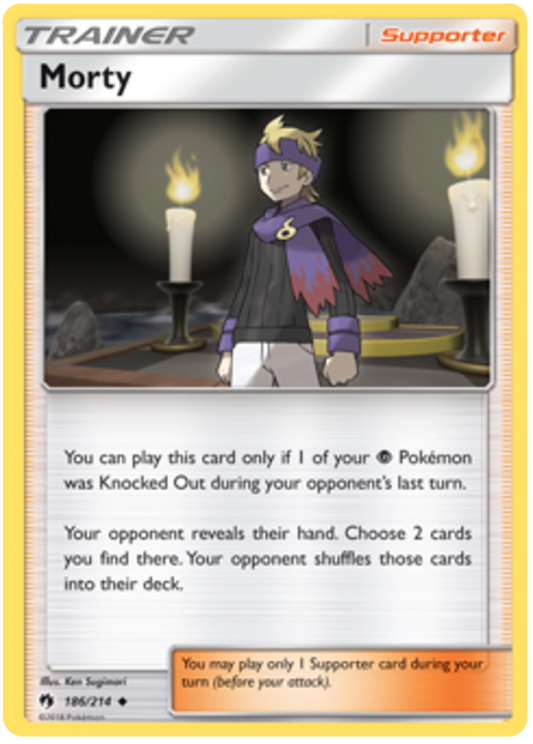 Sun and Moon Lost Thunder 186  Morty